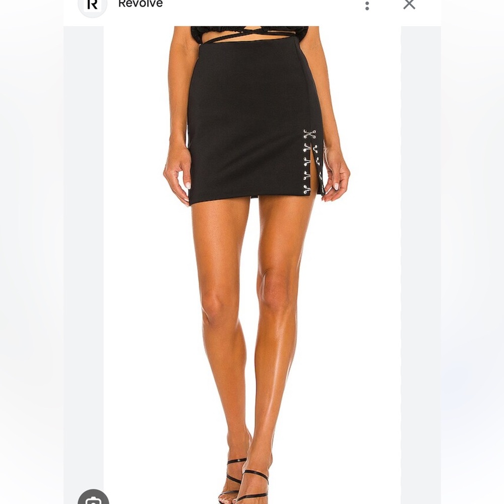 Amanda Uprichard Black Mini Skirt